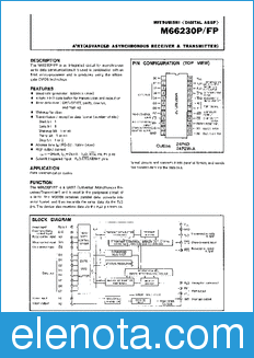 Mitsubishi M66230FP datasheet