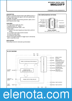 Mitsubishi M66235FP datasheet