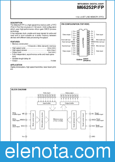 Mitsubishi M66252FP datasheet