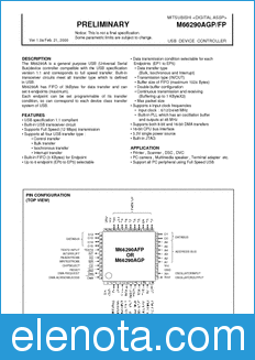 Mitsubishi M66290AGP datasheet
