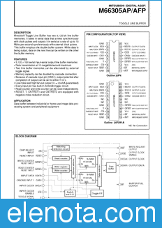 Mitsubishi M66305AFP datasheet