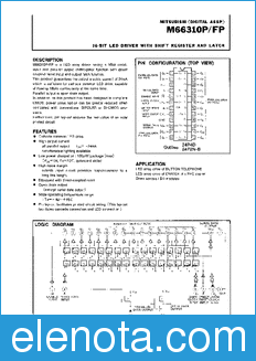 Mitsubishi M66310P/FP datasheet