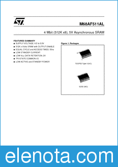 STMicroelectronics M68AF511AL datasheet