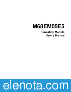 Motorola M68EM05E5UM datasheet