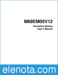 Motorola M68EM05V12UM datasheet
