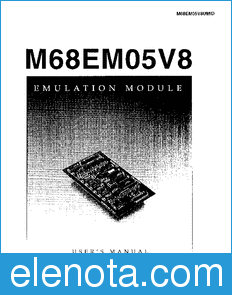 Motorola M68EM05V8UM datasheet