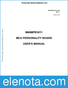 Freescale M68MPB16Y1UM datasheet