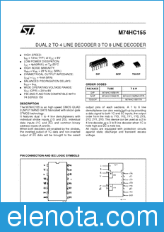 STMicroelectronics M74HC155B1R datasheet