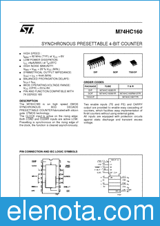 STMicroelectronics M74HC160B1R datasheet