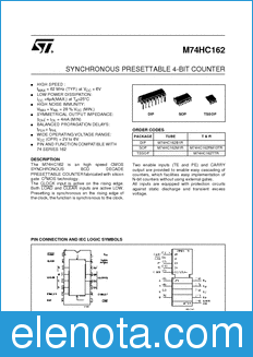 STMicroelectronics M74HC162B1R datasheet
