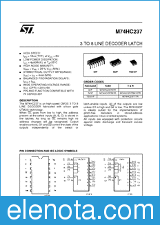 STMicroelectronics M74HC237B1R datasheet