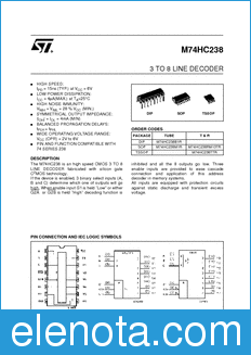 STMicroelectronics M74HC238B1R datasheet