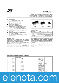 STMicroelectronics M74HC323B1R datasheet
