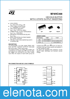 STMicroelectronics M74HC368B1R datasheet