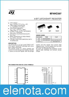 STMicroelectronics M74HC597B1R datasheet