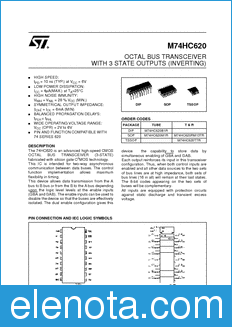 STMicroelectronics M74HC620B1R datasheet