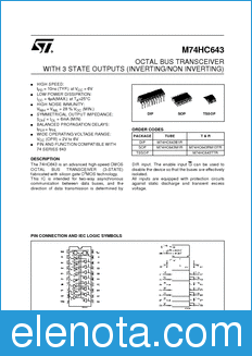 STMicroelectronics M74HC643B1R datasheet