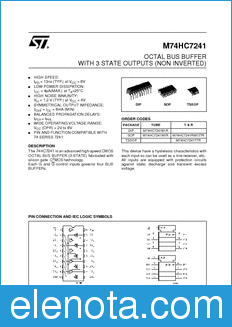 STMicroelectronics M74HC7241B1R datasheet