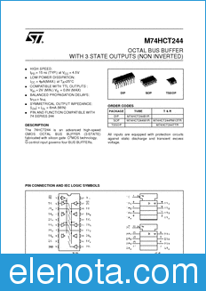 STMicroelectronics M74HCT244B1R datasheet