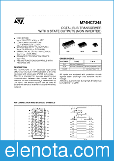 STMicroelectronics M74HCT245M1R datasheet