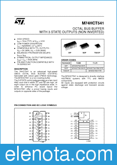 STMicroelectronics M74HCT541B1R datasheet