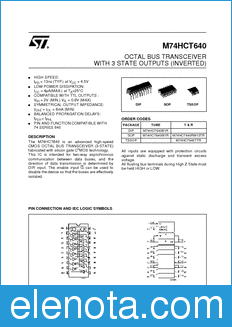 STMicroelectronics M74HCT640B1R datasheet
