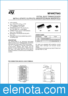 STMicroelectronics M74HCT643B1R datasheet