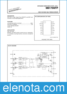 Mitsubishi M81700FP datasheet