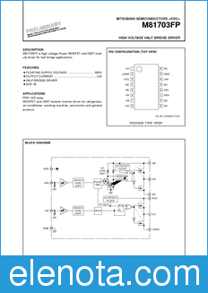 Mitsubishi M81703FP datasheet