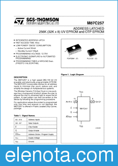 STMicroelectronics M87C257 datasheet