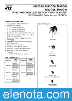 STMicroelectronics M93C46 datasheet