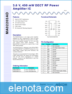 dataTyco Electronics MA02203AD datasheet