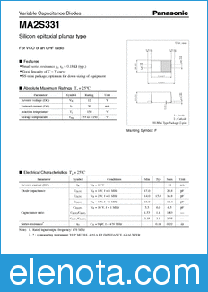 Panasonic MA2S331 datasheet
