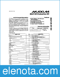 Maxim MAX120EVKIT datasheet