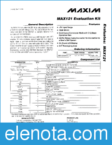 Maxim MAX121EVKIT datasheet