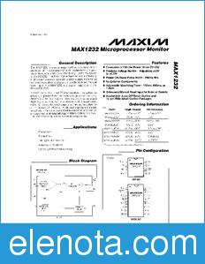 Maxim MAX1232 datasheet