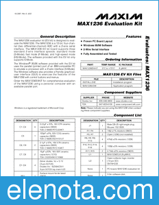 Maxim MAX1236EVKIT datasheet