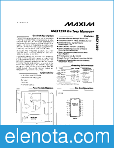 Maxim MAX1259 datasheet
