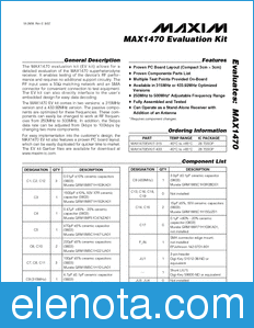 Maxim MAX1470EVKIT datasheet