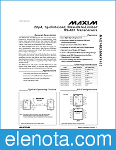 Maxim MAX1482 datasheet