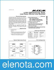 Maxim MAX1489E datasheet