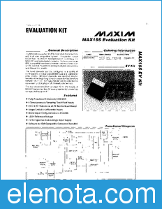 Maxim MAX155EVKIT datasheet