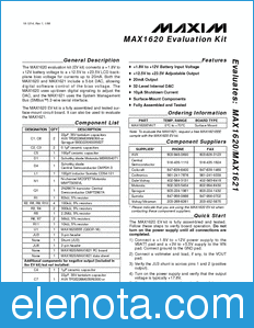 Maxim MAX1620EVKIT datasheet