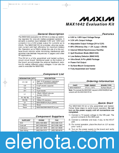 Maxim MAX1642EVKIT datasheet