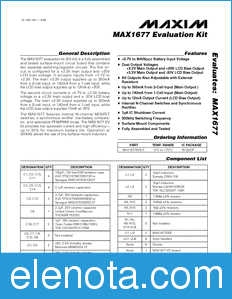 Maxim MAX1677EVKIT datasheet