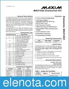 Maxim MAX1692EVKIT datasheet