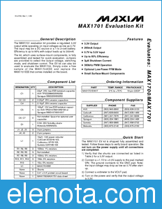 Maxim MAX1700 datasheet