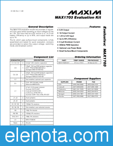 Maxim MAX1703EVKIT datasheet