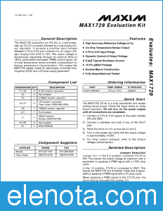 Maxim MAX1729EVKIT datasheet