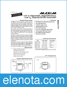 Maxim MAX1771 datasheet